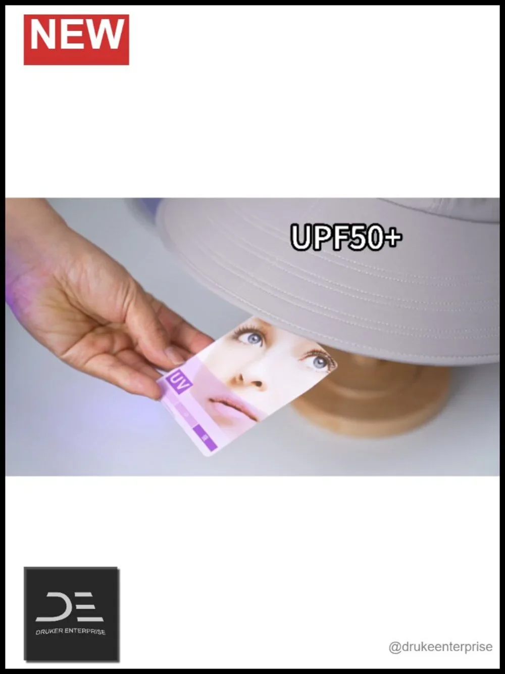 UPF 50+ Wide Brim Sun Hat with Ponytail Hole Water Resistant Foldable